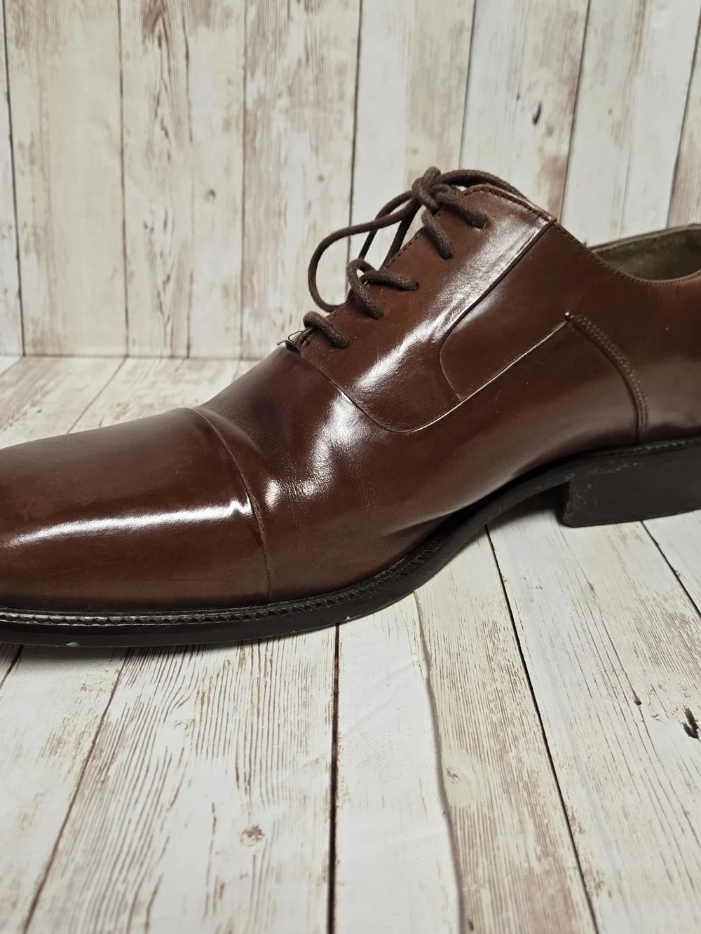 Stacy Adams Brown Leather Cap Toe Oxford Dress Shoes Men’s 12M